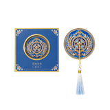 Send From Forbidden City |Portable Mirror Inspired by Ancient Palace Museum Relics – Handheld, Bronze-Style, Folding, and Gift Set with Comb