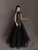 Made to Order | Midnight Thorn Black Mermaid Gown for 1/6 Scale Dolls