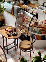 1/6 Scale Doll Dessert Display Case with Light – Battery Powered | Café Style Scene Prop