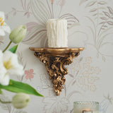 Vintage candle holder, aromatherapy candle holder, wall decoration, carved candle holder, European nostalgic resin wall decoration