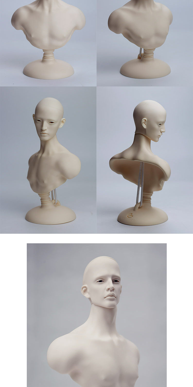 BJD 男性ヘッド用 胸像ディスプレイスタンド｜1/6・1/4・1/3サイズ