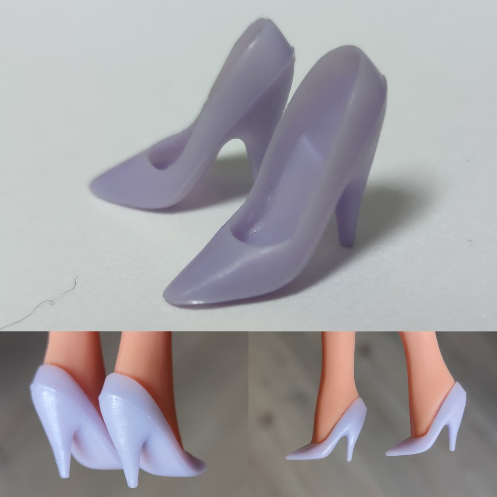 1/6 scale plastic doll shoes — vintage heels, pumps and sandals, catalog view 22