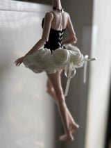 Handmade doll dress "Black Swan"