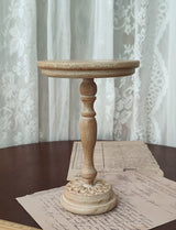 Handmade Vintage Carved Round Table – Multi-Color Options | Fits 1/3, 1/4, 1/6 Scale Dolls