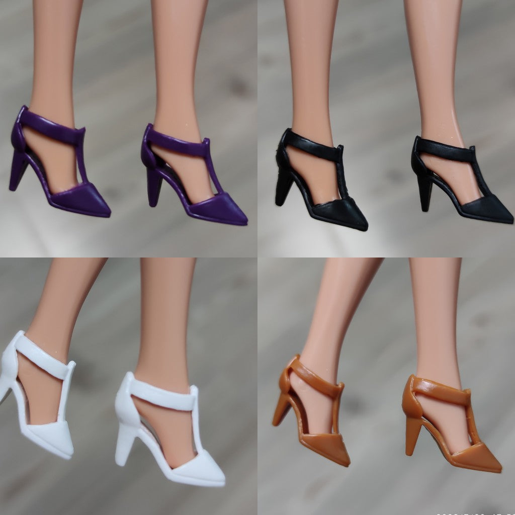 1/6 scale plastic doll shoes — casual boots, sandals and pumps, catalog view 4