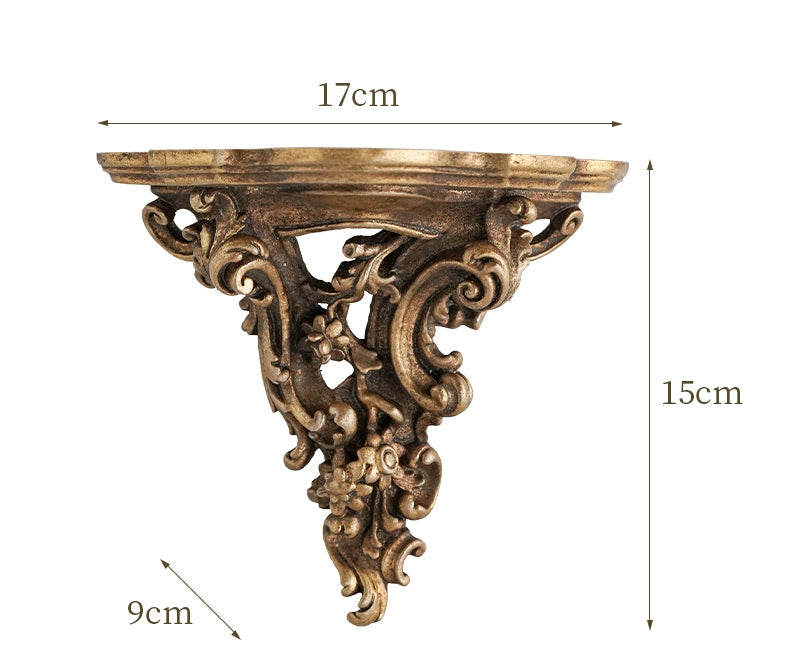 Vintage European carved resin candle holder wall decor | product image 6