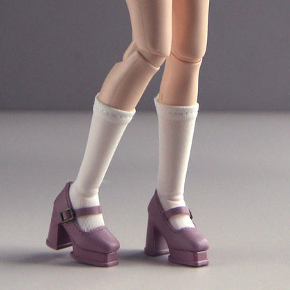 Macaron Color Platform Mary Jane Doll Shoes – Harajuku Style | Universal Fit for Blythe, Barbie, Licca, FR & Obitsu 22/24