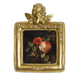 Vintage European Gold Ornate Picture Frame | Embossed Wall-Hanging Photo Frame Decor