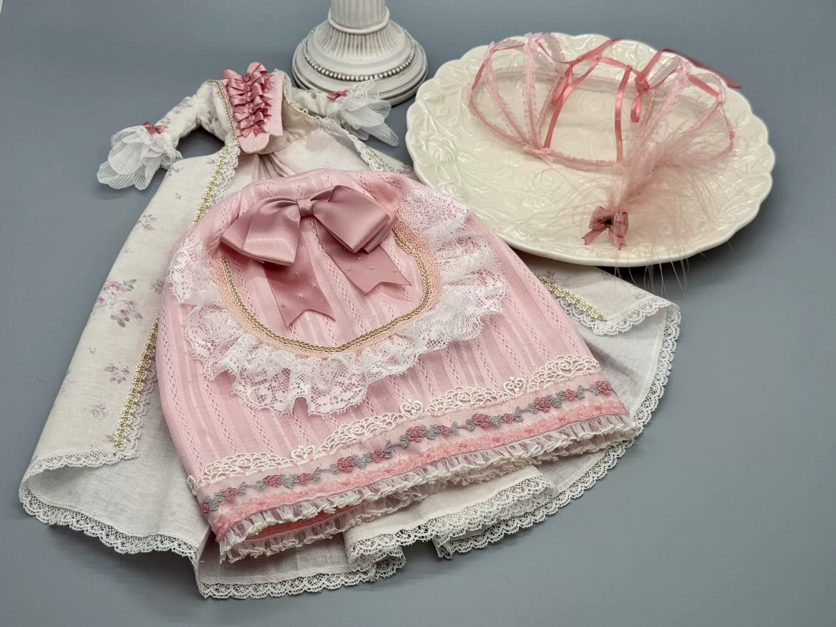 Little Hippo handmade doll clothes, Rococo slippery doll clothes, as shown in the picture ➕, tops, skirts, skirts, skirts, ➕ and headpieces ➕ all included