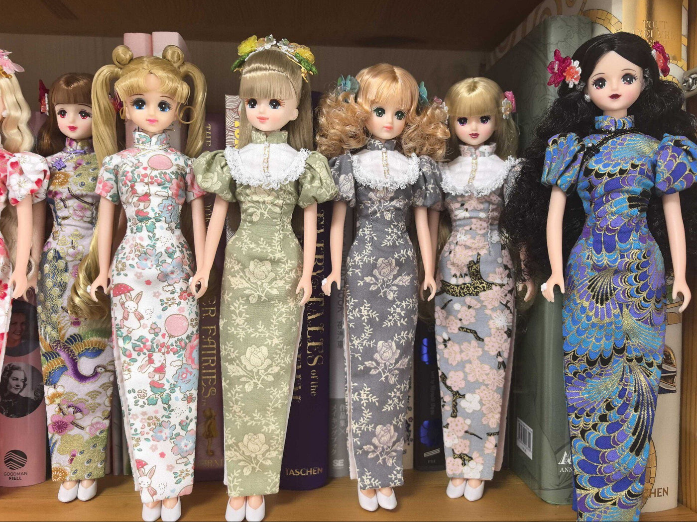 【受注製作・8月30日締切】 1/6ドール用チャイナドレス｜momoko・ジェニー・Obitsu27対応｜ 60種類生地オーダーメイド