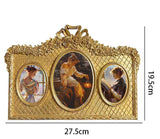 Vintage European Gold Ornate Picture Frame | Embossed Wall-Hanging Photo Frame Decor