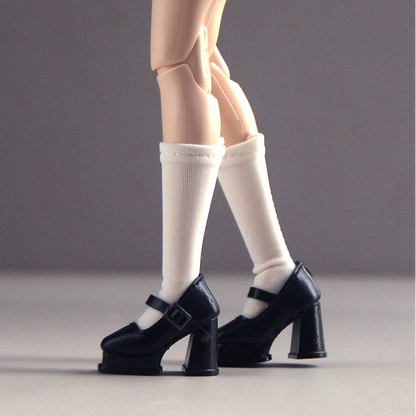 Macaron Color Platform Mary Jane Doll Shoes – Harajuku Style | Universal Fit for Blythe, Barbie, Licca, FR & Obitsu 22/24