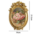 Vintage European Gold Ornate Picture Frame | Embossed Wall-Hanging Photo Frame Decor