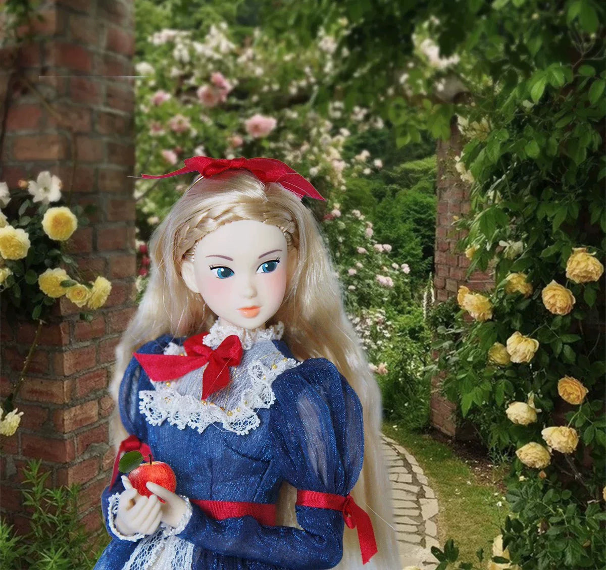 Classic fairy tale princess doll dress full-length view