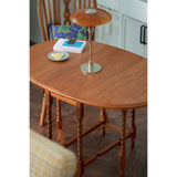 玩具】大号椭圆折叠桌/边桌/中古6分bjdblythe兵人娃娃屋迷你模型