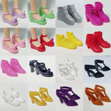 1/6 scale plastic doll shoes — casual boots, sandals and pumps, catalog view 1