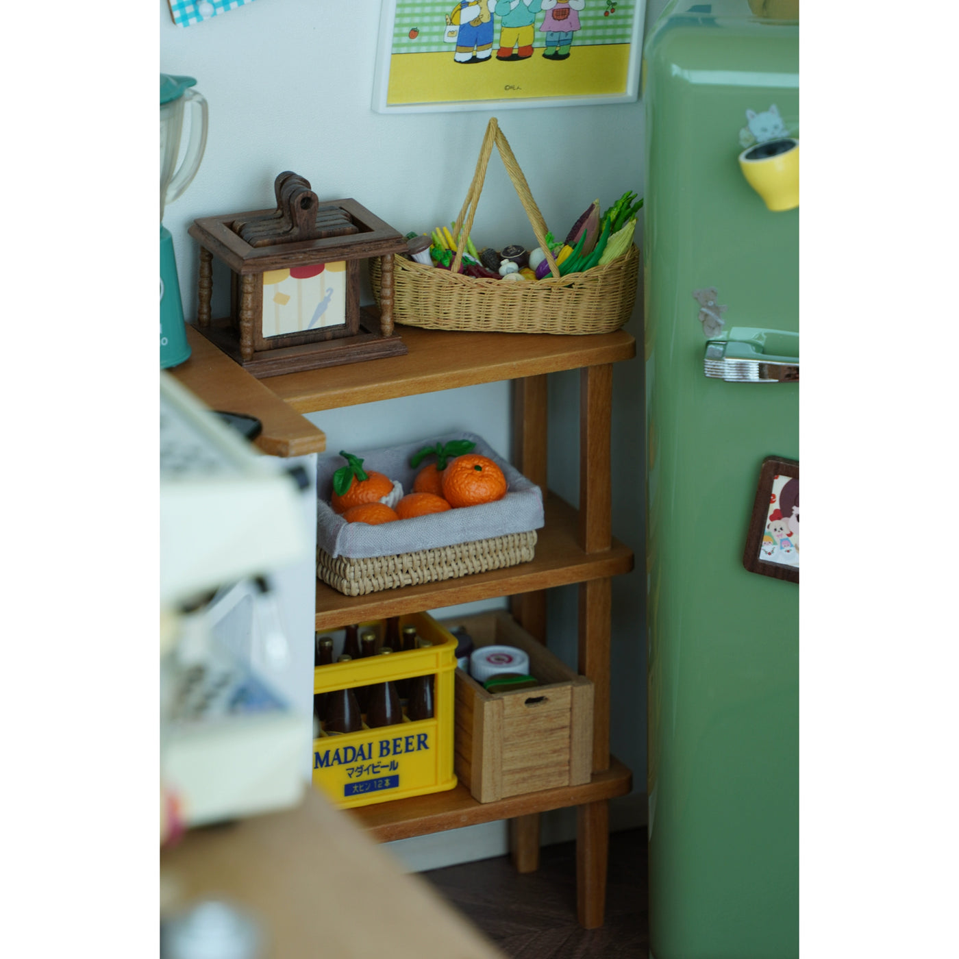 1/6 miniature dollhouse furniture Mini model toilet bathroom shelve