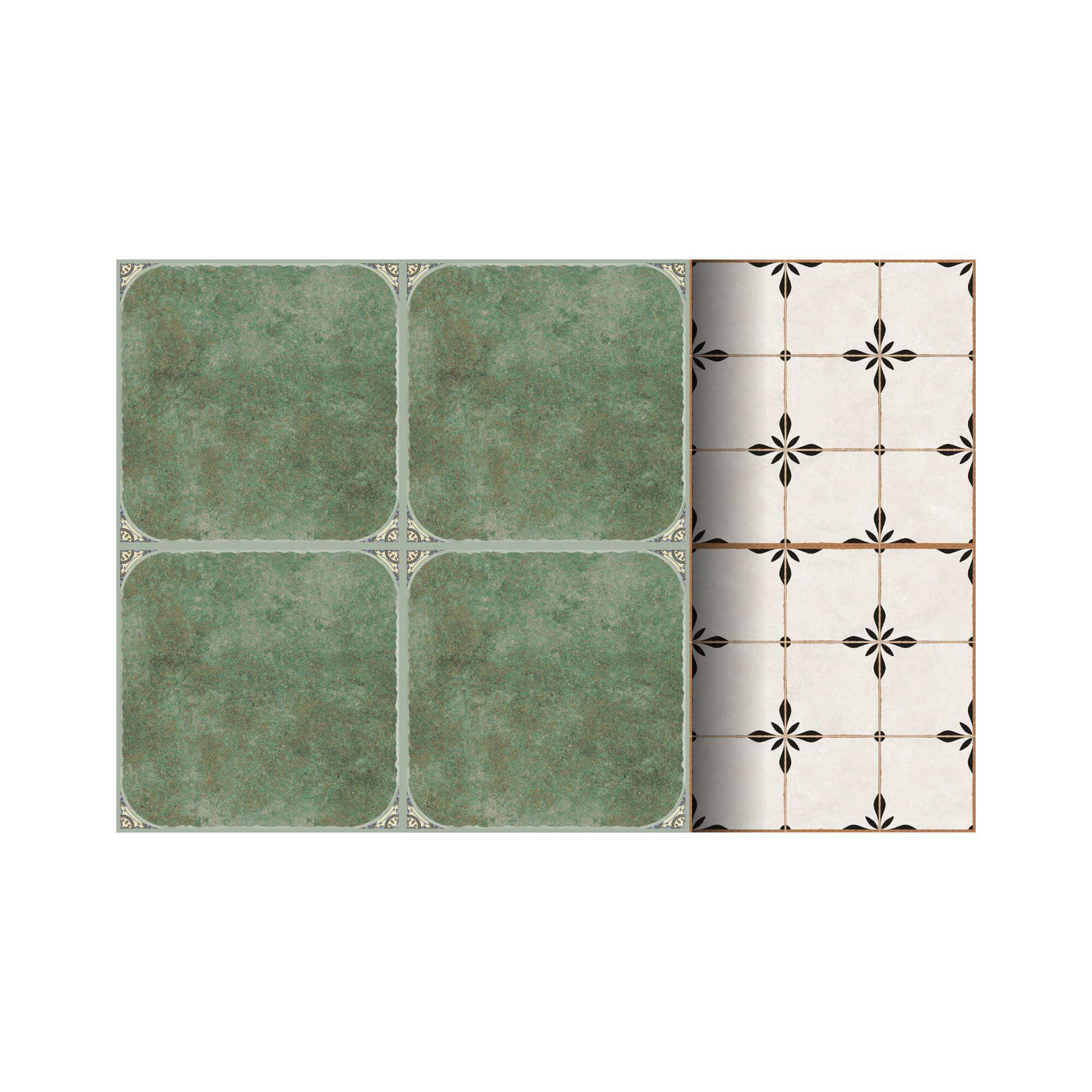 1/6 Scale Dollhouse Floor Tile Panel | 15.2 x 15.2 cm | Miniature Flooring in Multiple Patterns