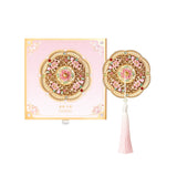 Send From Forbidden City |Portable Mirror Inspired by Ancient Palace Museum Relics – Handheld, Bronze-Style, Folding, and Gift Set with Comb