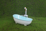 1/6 Scale Electric Miniature Bathtub – Battery-Operated Water Spray Toy for Dolls & Action Figures