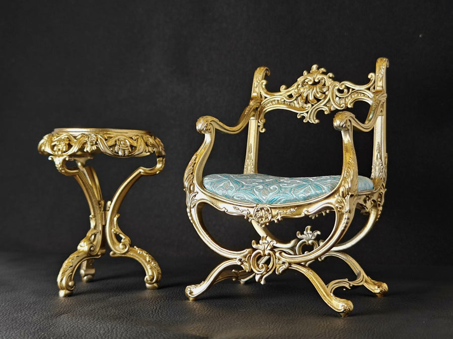 Four-quarter and six-point Baroque miniature sofas! Brand new BJD doll furniture! New store opening, limited