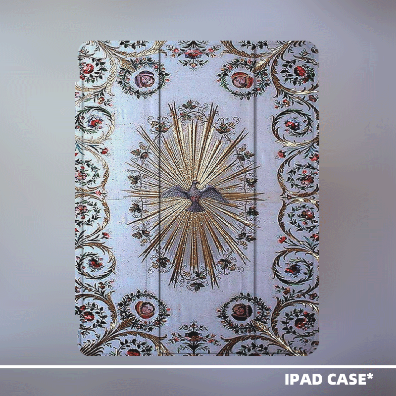 Artistic iPad Case – Stand & Book Styles | Multiple Models Available|Cathedral Dove Rose