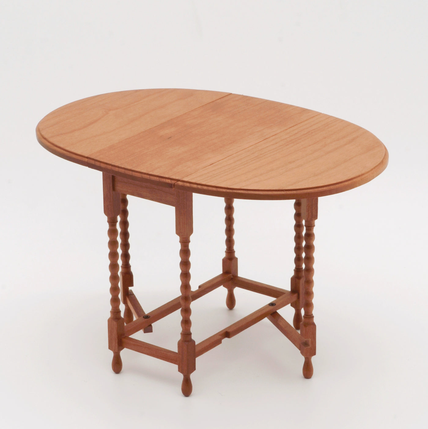 1/6 Scale Oval Folding Table / Side Table – Space-Saving Miniature Dollhouse Furniture for BJD & Blythe