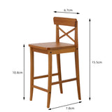 1/6スケール ミニチュアバースツール – 背もたれ付きバージョン