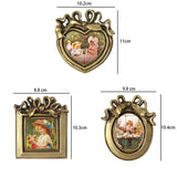 Vintage Gold Embossed Mini Frames – European Wall Decor