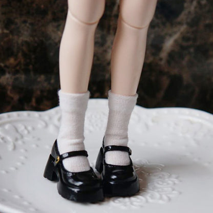 Vintage Platform Mary Jane Doll Shoes – Patent Leather Finish | Universal Fit for Blythe, Licca, Azone, FR & Obitsu 22/24