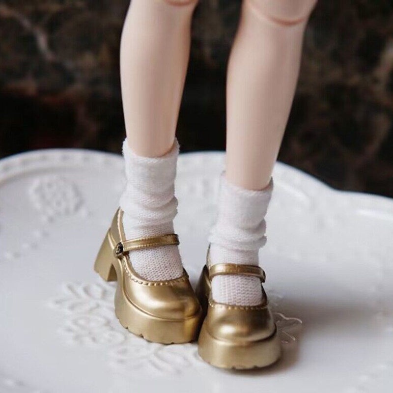 1/6ドール用 厚底エナメル メリージェーン シューズ