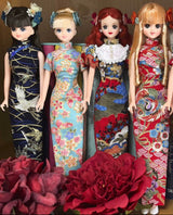 【受注製作・8月30日締切】 1/6ドール用チャイナドレス｜momoko・ジェニー・Obitsu27対応｜ 60種類生地オーダーメイド