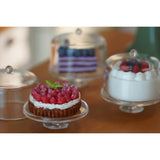 1/6 Scale Transparent Cake Stand – Miniature Dessert Display Tray for Dollhouse Bakery & Afternoon Tea | BJD & Blythe