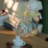 1/6 Scale Transparent Cake Stand – Miniature Dessert Display Tray for Dollhouse Bakery & Afternoon Tea | BJD & Blythe