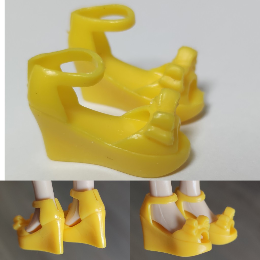 1/6 scale plastic doll shoes — vintage heels, pumps and sandals, catalog view 5