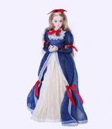 Blue red yellow 1/6 princess doll dress detail view