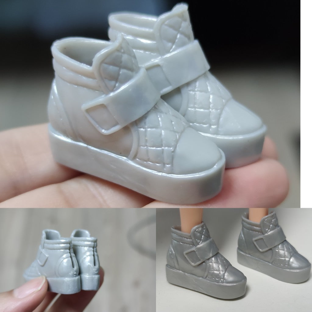 1/6 scale plastic doll shoes — casual boots, sandals and pumps, catalog view 6
