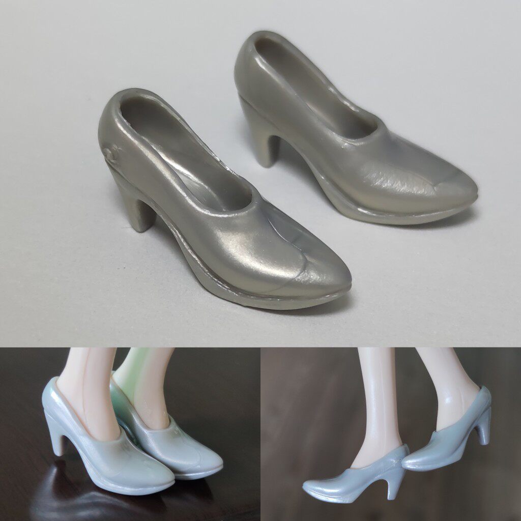 1/6 scale plastic doll shoes — vintage heels, pumps and sandals, catalog view 20
