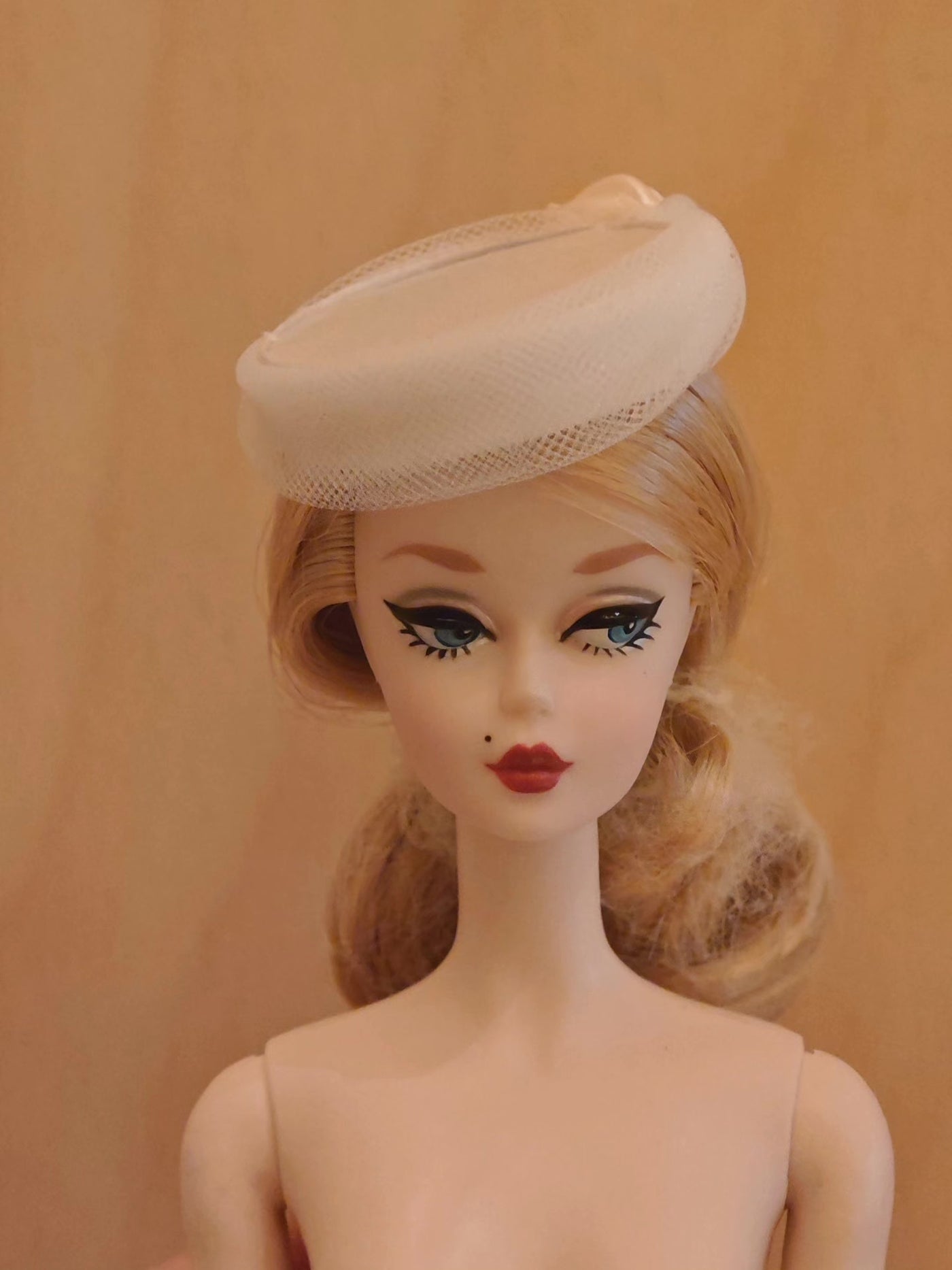 Vintage Straw Hat for 1/6 Scale Fashion Dolls
