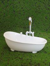 1/6 Scale Electric Miniature Bathtub – Battery-Operated Water Spray Toy for Dolls & Action Figures