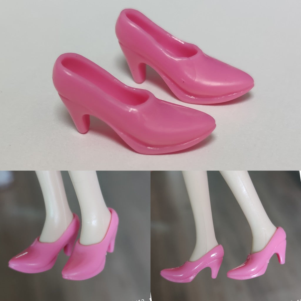 1/6 scale plastic doll shoes — vintage heels, pumps and sandals, catalog view 8