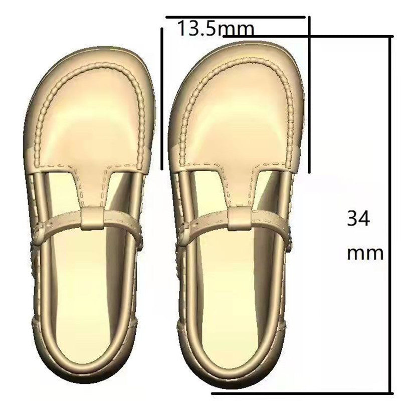 Vintage T-Strap Mary Jane Doll Shoes – Patent Leather Finish | Universal Fit for Blythe, Licca, Azone, FR & Obitsu 22/24