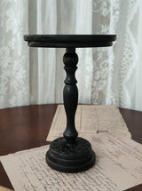 装飾彫刻入り ハンドメイド ドール用ラウンドテーブル