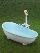 1/6 Scale Electric Miniature Bathtub – Battery-Operated Water Spray Toy for Dolls & Action Figures