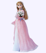 Spring Reverie floral lace doll dress skirt detail