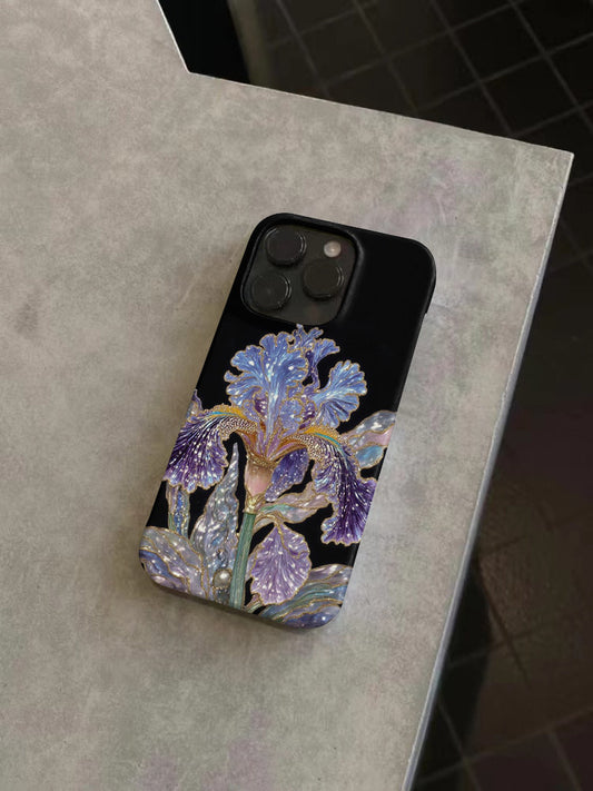 Artistic iPhone case featuring independent designer artwork, available for multiple iPhone models.
