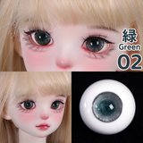 BJD glass eyes color reference image