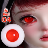 BJD glass eyes product detail image with Japanese and English color label