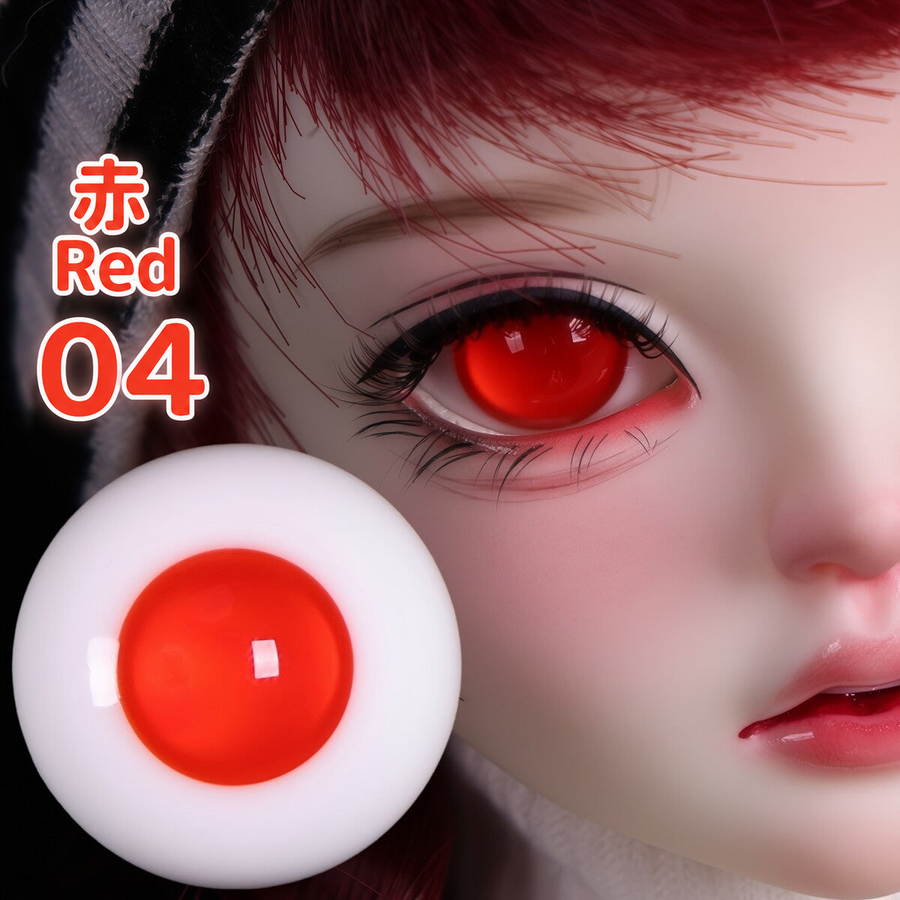BJD glass eyes product detail image with Japanese and English color label