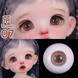 BJD glass eyes product detail image with Japanese and English color label